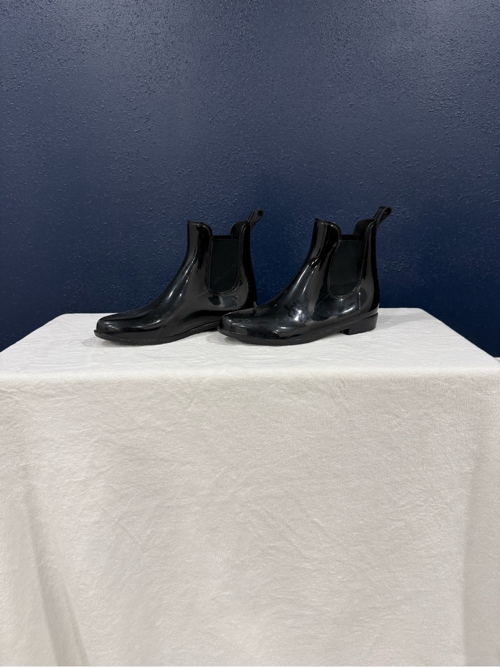 Women’s Black Chelsea Rain Ankle Boots